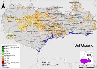 Gráfico 80 - Evolução temporal - Norte-Pioneiro Paranaense Fonte: Projeto Glam Os trechos em descida desde janeiro até o início de março correspondem às fases de maturação e colheitas da soja e do