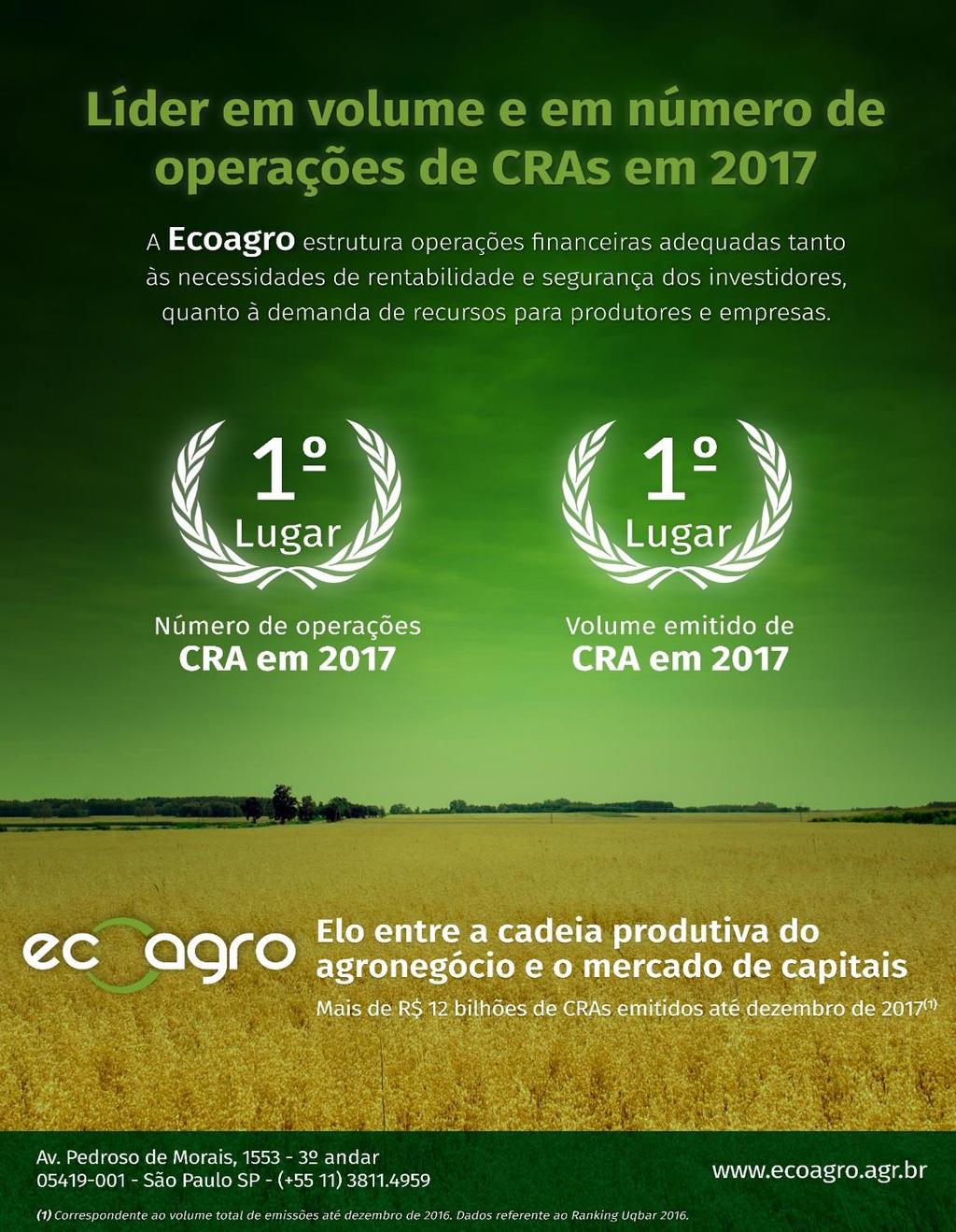 Ecoagro é PIONEIRA