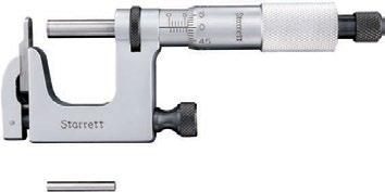 Micrômetros Mul-T-Anvil Série 220 0-50mm / 0-2" Este micrômetro tem desenho e patente mantidos pela Starrett.