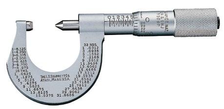 * Acabamento cromo-acetinado Starrett, evita reflexos e resiste à ferrugem Cilindro de desenho avançado com linhas escalonadas e algarismos distintos, para leitura precisa e fácil Tabela de