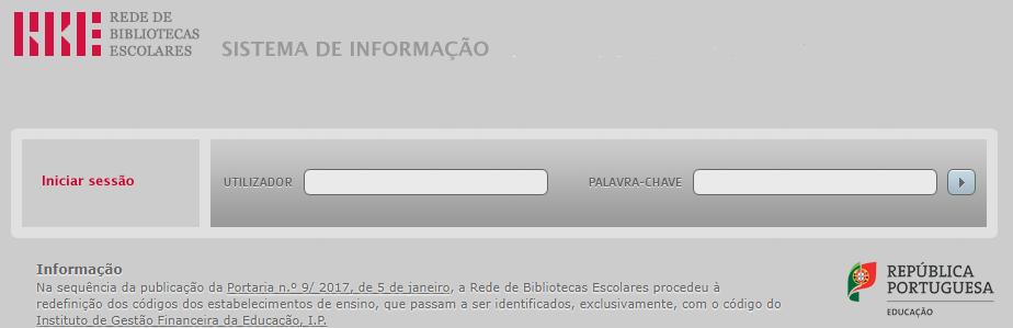 Novos códigos de acesso ao SI Na sequência da publicação da Portaria n.