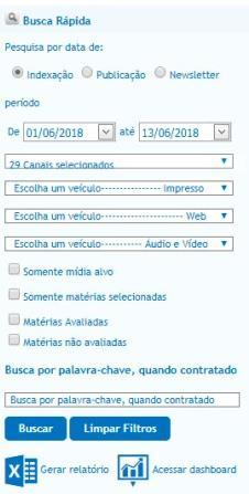 RELATÓRIOS Filtrar e Gerar Relatório No portal,