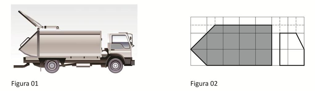 5/10 Questão 6 (5 pontos) A simplificação da forma geométrica do caminhão de coleta de lixo dado pela figura