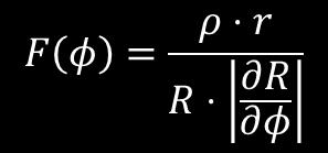 Elemento linear sobre o elipsoide Equação 6 Elemento linear sobre o plano Equação 7