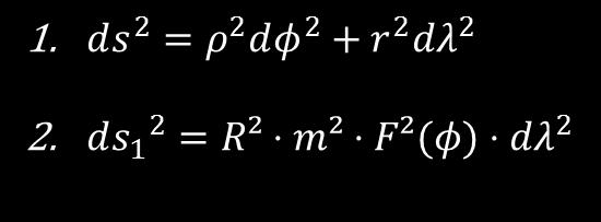 Para que o sistema seja conforme no meridiano central e na direcção dos paralelos Consideramos que a deformação linear no meridiano central ( =0) e na
