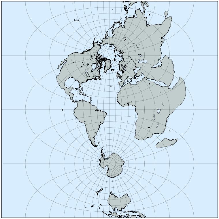 A projeção transversa de Mercator veio substituir a de Bonne na maioria dos casos, no entanto este tipo de projeção