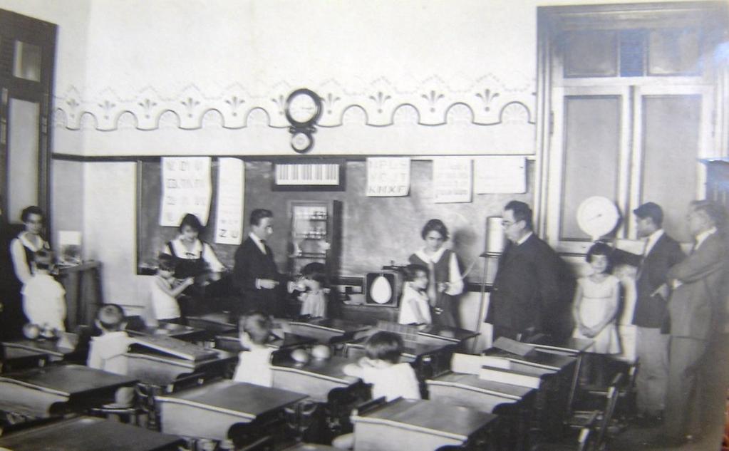 68 Figura 7: Foto de Lourenço Filho (no centro) aplicando os testes nos alunos da Escola Modelo anexa à Escola Normal de Piracicaba.