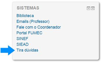 provas e encontros presenciais. 6. Como acessar o tira-dúvidas?