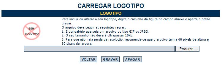 apresentado na emissão de cada Nota Fiscal de Serviços Eletrônica. O logotipo não será apresentado na Lista de Prestadores (inclusão opcional).