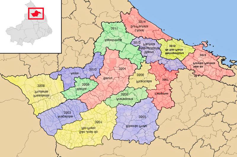 Métodos 31 Figura 2. Mesorregiões do Estado de São Paulo Foram selecionadas, para estudo, seis mesorregiões.