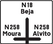 Os sinais I1, I2d, I2e e I2f só podem ser utilizados em intersecções desniveladas, devendo os sinais I2e