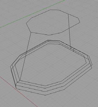 11. Use o comando Surface From Planar Curve para fechar a superfície. 12. Construa uma esfera de raio de acordo com a imagem.