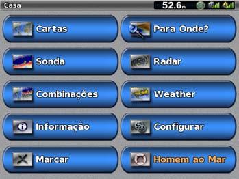 Como começar Acerca do ecrã inicial Pode utilizar o ecrã inicial para aceder aos restantes ecrãs.