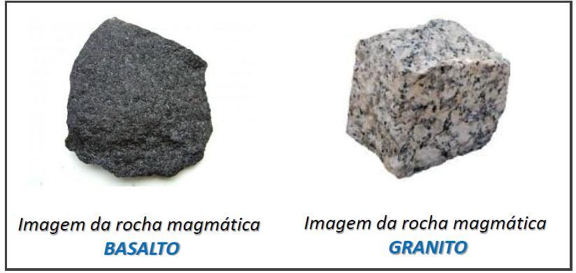 Química da Litosfera Exemplos de Rochas Ígneas (magmáticas): formadas pela solidificação do magma Magma: é a