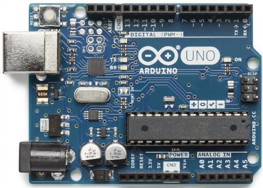 Arduino e Firmata Figura 2. Placa do Arduino Esse projeto fará uso de um Arduino Uno.