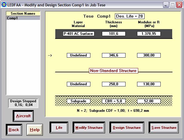 Figura 9.19: Teste comparativo 2 Dimensionamento do LEDFAA.