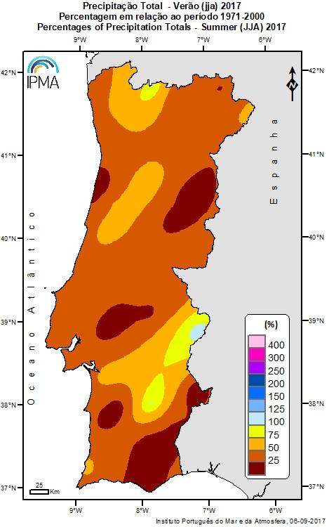 Foi o 6º mais quente desde 2000 e o 9º verão mais quente desde 1931 com o valor da temperatura média de 22.70 C, +1.43 C acima do valor normal.