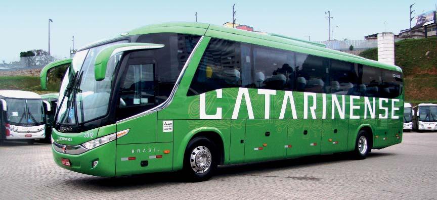 2 INFORMATIVO ABRATI - SETEMBRO/13 Catarinense investe R$ 52 milhões em ônibus com baixas emissões para proteção do meio ambiente Parte da frota recebeu pintura verde, para significar os cuidados