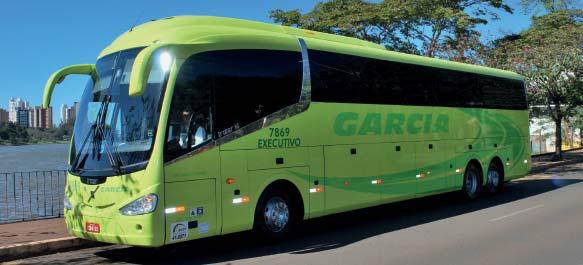 INFORMATIVO ABRATI - SETEMBRO/13 3 Com mais uma compra, a Viação Garcia totaliza 110 ônibus novos incorporados à frota em 2013 O Grupo Garcia, de Londrina-PR, investiu mais R$ 25 milhões na compra de