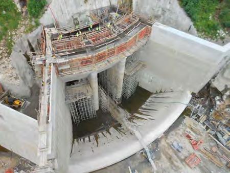 Construção do Reforço de Potência de Salamonde II Bacia do Cávado-Rabagão (Vieira do Minho), Portugal Improvement Salamonde Dam Bacia do Cávado-Rabagão (Vieira do Minho), Portugal Trabalhos