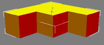 36 - Com o objeto teste selecionado, aplique o material Multi/Sub-Object. Seu objeto deve se assemalhar ao da figura ao lado. 7.