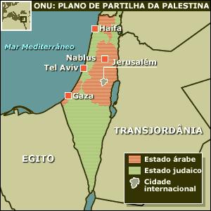 A CRIAÇÃO DE ISRAEL (1948): IDADE CONTEMPORÂNEA Apoio das novas potências à criação de Israel (posição estratégica).