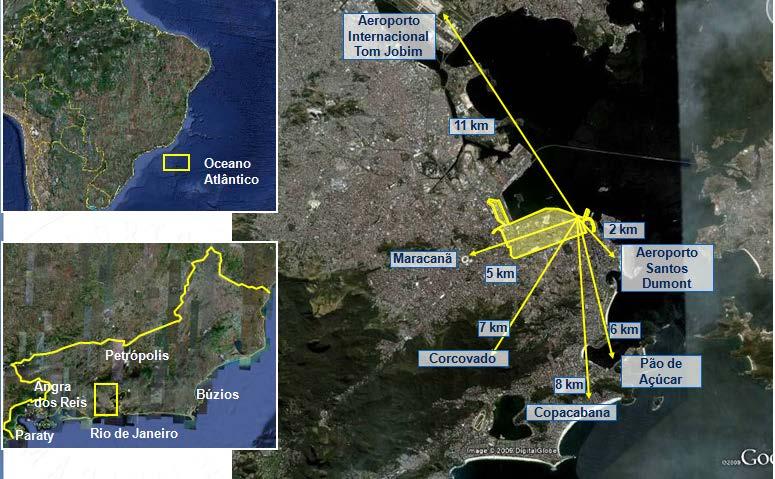 Localização Porto Maravilha 17/04/2018 A área de atuação do Porto Maravilha é um