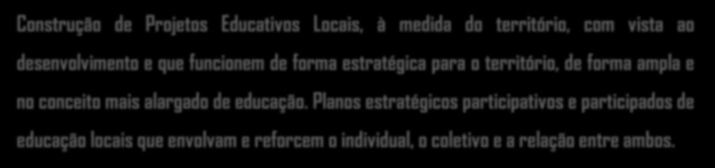 Educação Território Desenvolvimento Construção de Projetos