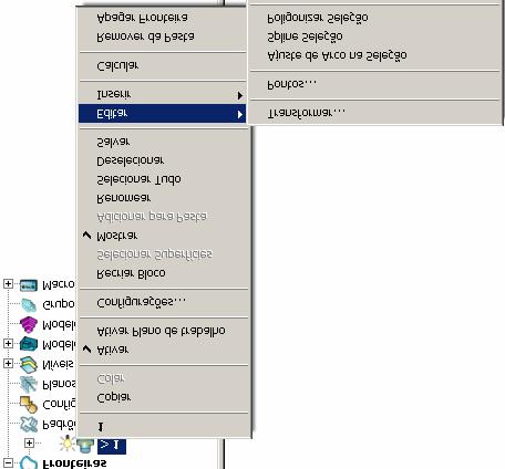 PowerMILL 7. Editando Fronteiras Opções adicionais de edição podem ser encontradas clicando com o botão direito do mouse sobre uma Fronteira na área gráfica ou no explorer e então selecionando Editar.