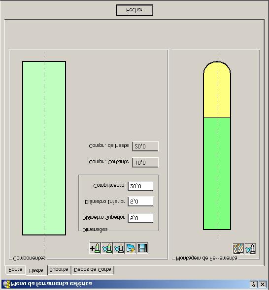 9. Verificação de Colisão PowerMILL Uma haste será agora adicionada. Selecione o ícone Adicionar Haste. Preencha o formulário como mostrado. Um suporte será agora definido. Selecione a ficha Suporte.