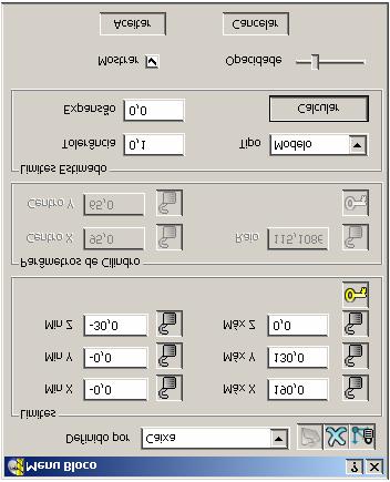 PowerMILL 2. Configuração de Usinagem 6. Definindo um Bloco. O Bloco geralmente parte do tamanho inicial de material antes da usinagem do componente.