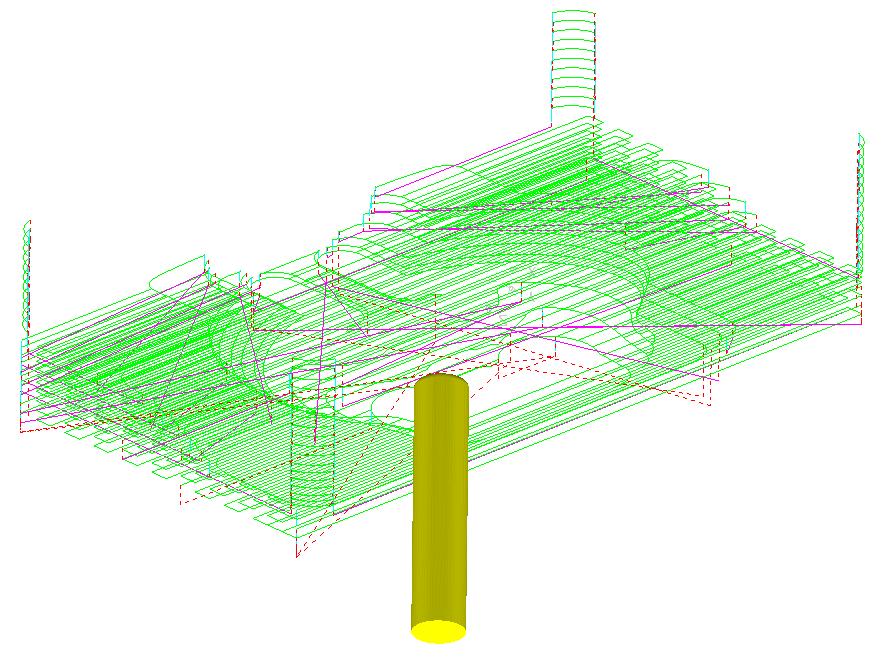 PowerMILL 3. Desbaste 3D Selecione o ícone Alturas de Movimentos Rápidos na barra de ferramentas principal Selecione a opção Rasante e altere o Z Seguro para 5 e Z Inicial para 3 como mostrado abaixo.