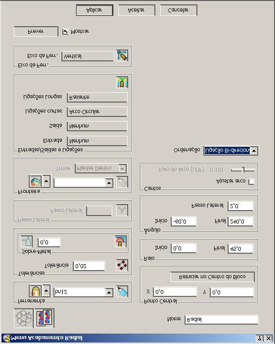 PowerMILL 4. Acabamento Raster, Radial, Espiral e Padrão Experimente algumas das outras opções disponíveis na barra de ferramentas Animação.