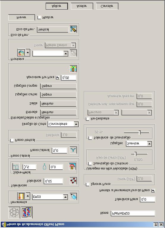 PowerMILL 5. 3D Offset e Z Constante Usinagem Plana Apague Tudo e Reinicie os Menus Em PowerMILL_Data\Models - Importe o modelo Flats.dgk. Crie uma Fresa de Topo de 20mm de diâmetro chamada EM20.