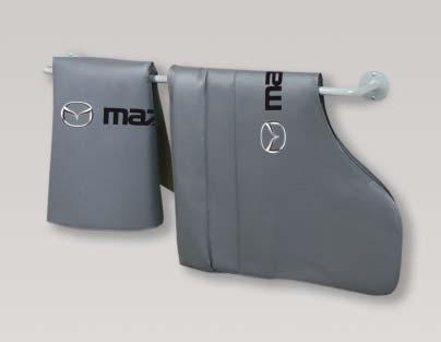 Cobertura de assento para MAZDA ref. Datex D-S 15 MZ ** A cobertura de assento evita fiavelmente manchas nos assentos dianteiros. De forte couro artificial cinzento.