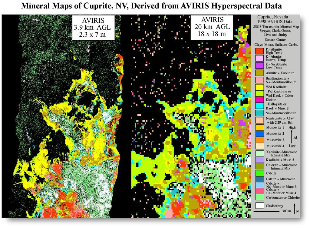 AVIRIS data obtained on October