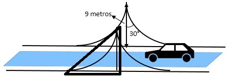 cabo de sustentação Observe que cada cabo forma, com a estrutura da ponte, uma figura semelhante a um triângulo retângulo.