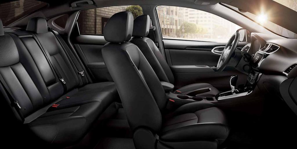AQUI CABEM OS SEUS SONHOS. O Nissan Sentra, com amplitude interior, permite maior flexibilidade, oferecendo conforto e satisfação para você e sua família.