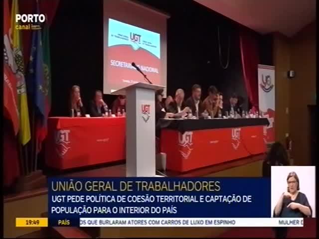 19:49 UGT pede política de coesão territorial