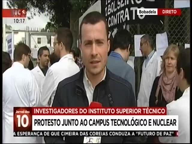 10:16 Protesto dos investigadores do Instituto