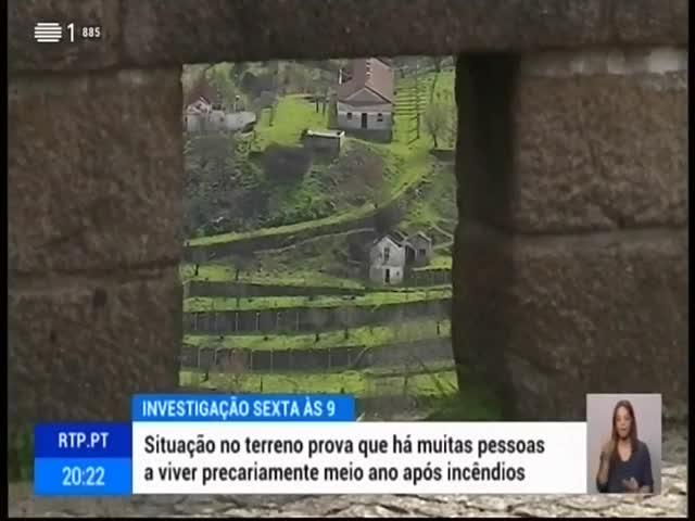 tenda meio ano depois dos incêndios de Outubro.