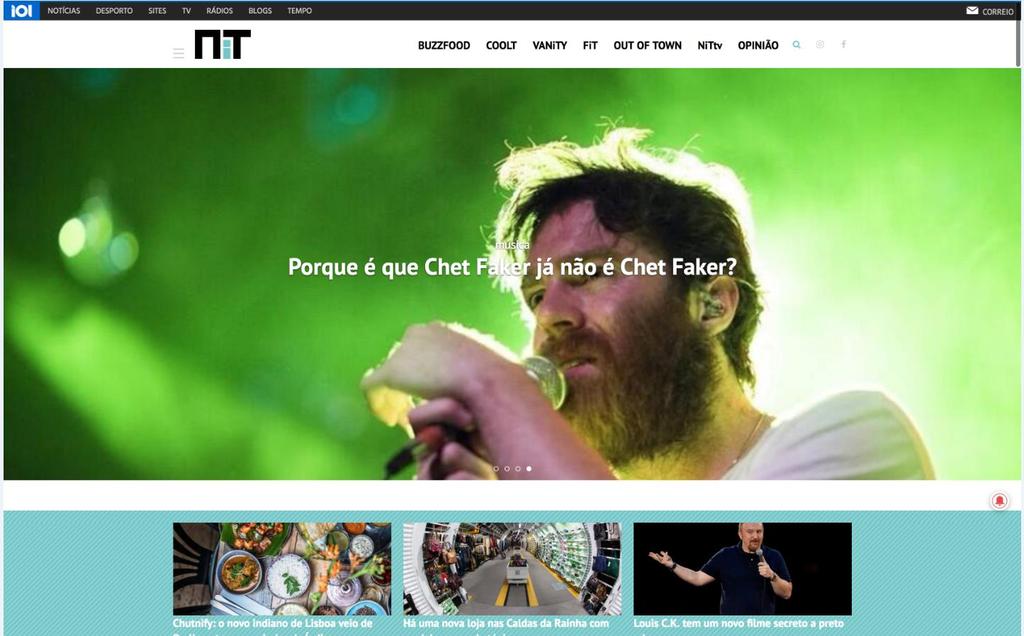 CONCEITO A New in Town (NiT) é uma revista digital portuguesa que aborda temas de lifestyle, cultura e lazer.