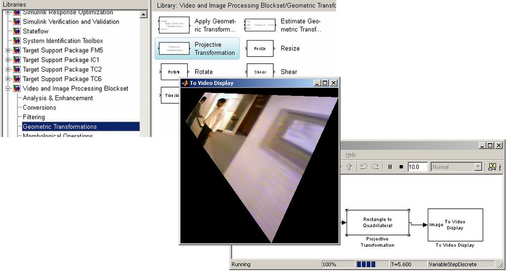 Processameto Digital de Siais - Prof. Carlos Alexadre Mello Págia 83 Fig. 0.. Execução de uma trasformação geométrica em um vídeo 0.4.