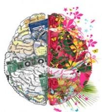 cérebro sobre o outro, as pesquisas indicam uma maior atividade