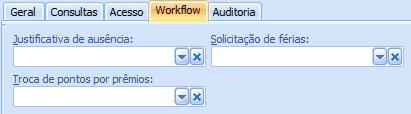 9 1.4. G UI A W O RKFLOW São os cadastros dos workflows a serem usados pelos processos no MyPlace.