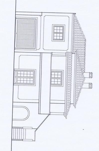 plantas, alçados e cortes do edifício (desenhos técnicos sem escala