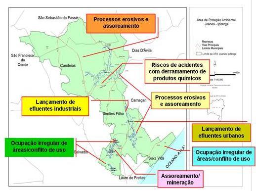 35 Figura 4: Principais conflitos de uso do solo na APA Joanes-Ipitanga Fonte: SOUSA (2012) 3.