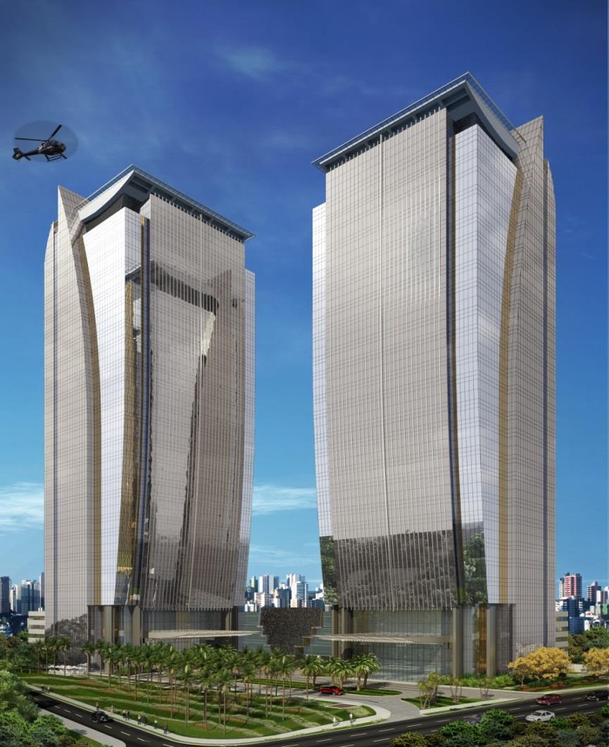 Pré-locação de 35% da Torre A do empreendimento EZ Towers Contrato de locação Empresa de primeira linha 2,5 pavimentos totalizando 4.