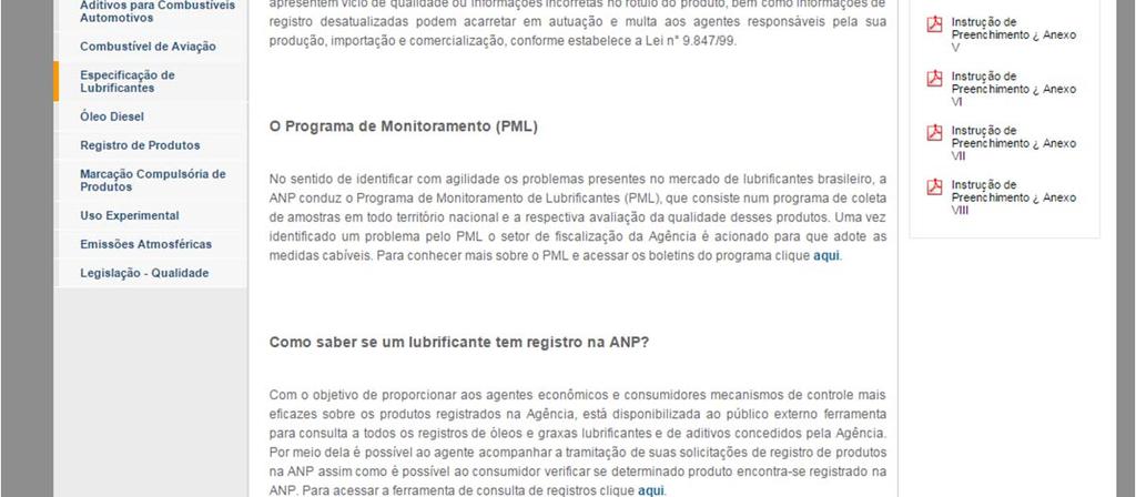 Através da página de qualidade: Digitar: www.anp.gov.