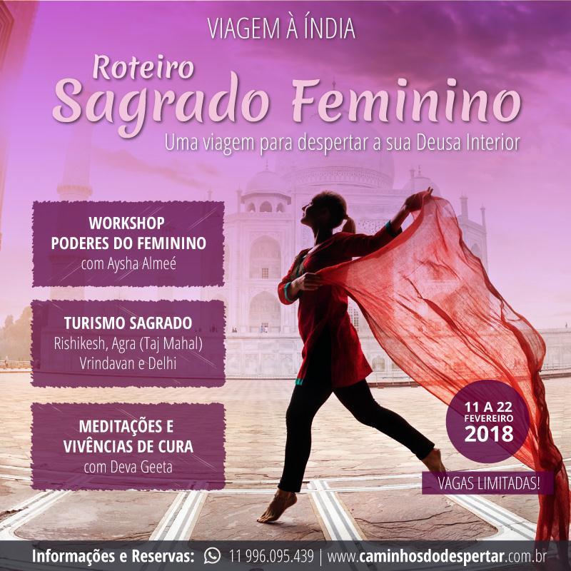 Uma viagem transformacional, com meditações e vivências em lugares sagrados, um grupo de mulheres que buscam a reconexão com a energia do ventre, rituais ancestrais e